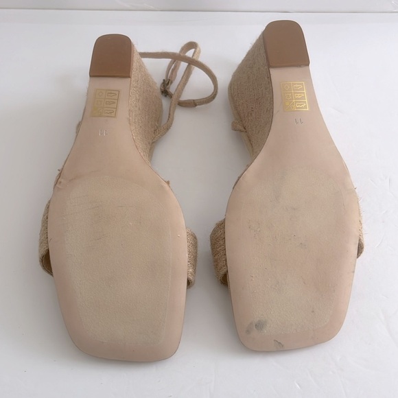 Jeffrey Campbell Sailboat Sandal Tan Raffia Wedge Espadrille Jute Size 11 NEW - Picture 8 of 9